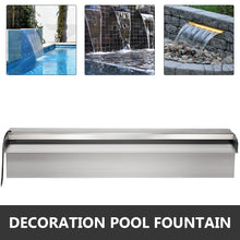 Load image into Gallery viewer, VEVOR 30-150CM Pool Fountain Waterfall With Light Water Pipe Acrylic Fountain
