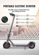 Load image into Gallery viewer, JOOMAR Folding Electric Scooter 36V 350W Motor 25 km/h Long Range 8.5 inch  Support APP 120kg Load
