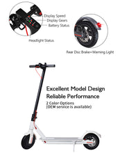 Load image into Gallery viewer, JOOMAR Folding Electric Scooter 36V 350W Motor 25 km/h Long Range 8.5 inch  Support APP 120kg Load
