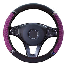 Load image into Gallery viewer, Bling Automobile Steering Wheel Cover For Diameter 37cm-39cm Pink Blue Red
