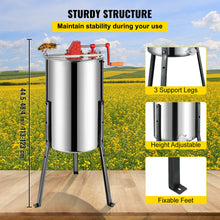 Load image into Gallery viewer, VEVOR Honey Extractor 2 3 4 Frame Manual Electric Stainless Steel  Spinner Crank Honey Centrifuge
