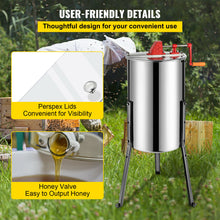 Load image into Gallery viewer, VEVOR Honey Extractor 2 3 4 Frame Manual Electric Stainless Steel  Spinner Crank Honey Centrifuge
