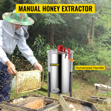 Load image into Gallery viewer, VEVOR Honey Extractor 2 3 4 Frame Manual Electric Stainless Steel  Spinner Crank Honey Centrifuge
