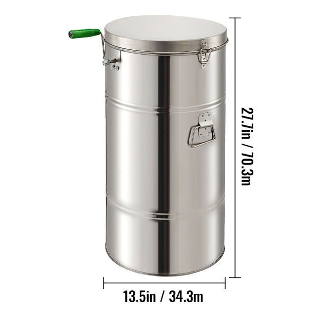 VEVOR Honey Extractor 2 3 4 Frame Manual Electric Stainless Steel  Spinner Crank Honey Centrifuge