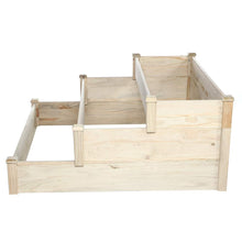 Load image into Gallery viewer, KINGSO 3 Tier Raised Garden Bed Outdoor Planter Box Wooden Vegetable/Flower/Herb Nursery
