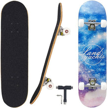 Load image into Gallery viewer, Pro Complete Skateboards for Beginners Adults Youths 7 Layers Deck Maple Wood Longboards
