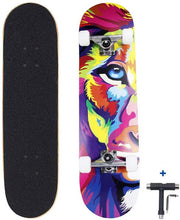 Load image into Gallery viewer, Pro Complete Skateboards for Beginners Adults Youths 7 Layers Deck Maple Wood Longboards
