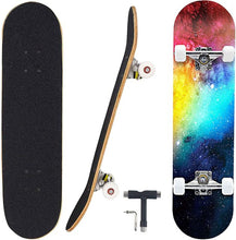 Load image into Gallery viewer, Pro Complete Skateboards for Beginners Adults Youths 7 Layers Deck Maple Wood Longboards
