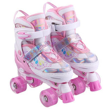 Load image into Gallery viewer, Adjustable Outdoor Roller skate for kids girls with Full Light Up LED Wheels
