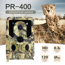 Load image into Gallery viewer, PR400 Hunting Camera Photo Trap 12MP 1080P Night Vision Wildcamera Thermique For Hunting Scouting Game
