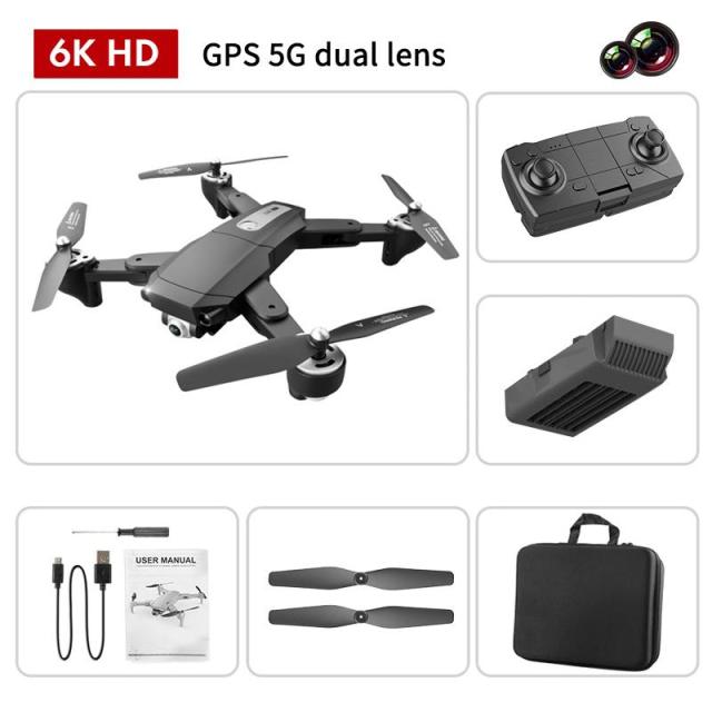 2021 NEW Drone S604 Pro GPS Folding Long Endurance Optical Flow Dual Camera 4K 6k HD Aerial Four Axis Aircraft One Click Return - outdoorseverythingstore