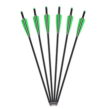 Load image into Gallery viewer, 12PCS Carbon Crossbow OD 8.8mm Moon Nock Hunting Crossbow Arrows
