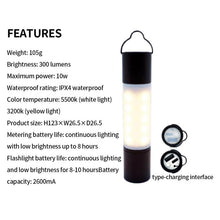 Load image into Gallery viewer, Skyfire Camping Light LED Small Table Lamp Outdoor Camping Light 2600mAh Rechargeable Flashlight
