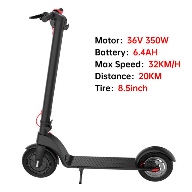 X9 Max Adult Electric Scooter 48V 550W Foldable Smart 100KM Long Distance 10inch