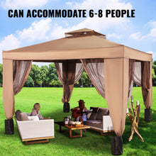 Load image into Gallery viewer, Multi-size outdoor pavilion canopy awning with net sandbag patio garden shade Tent
