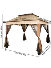 Load image into Gallery viewer, Multi-size outdoor pavilion canopy awning with net sandbag patio garden shade Tent
