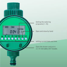 Load image into Gallery viewer, Automatic Watering Timer Intelligent Water Irrigation Controller LED Digital Display Garden Irrigation Timer for Gardens Lawns
