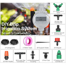 Load image into Gallery viewer, KKmoon Plant Watering Drip Irrigation Kit DIY with Electronic Automatic Irrigation Timer Nozzles Misters Dripper
