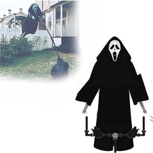 Load image into Gallery viewer, Halloween Decor Garden Ghost Face Scarecrow  Creative Ghost Bird Repeller
