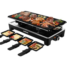 Load image into Gallery viewer, Electric Grill Table Portable 2 In 1 Reversible Non-stick Plate Crepe Maker with Adjustable Temperature Control and 8 Paddles
