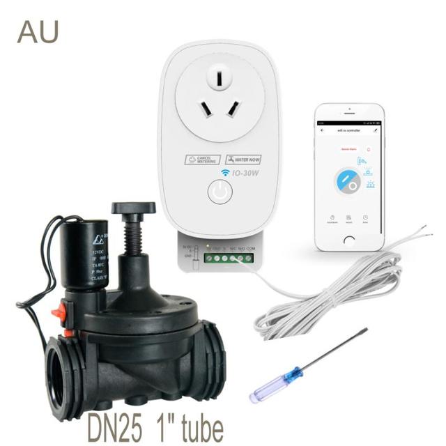 Tuya WiFi Drip Irrigation Self Watering Timer for Greenhouses with Smart Controller Solenoid Valve