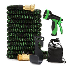 Load image into Gallery viewer, 7.5M/30M Expandable Garden Hose Water Hose With 10 Function Nozzle And Durable 3-Layers Latex Water Hose With Solid Brass Fittin
