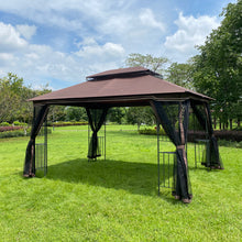 Load image into Gallery viewer, 13x10 feet outdoor pergola awning, with ventilated roof
