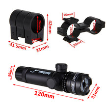 Load image into Gallery viewer, VASTFIRE Tactical Green/Red Laser Dot Sight Scope Rifle Collimator Pointer+20mm Rail Mount+8 Type Gun Clip+Remote Switch
