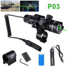 Load image into Gallery viewer, VASTFIRE Tactical Green/Red Laser Dot Sight Scope Rifle Collimator Pointer+20mm Rail Mount+8 Type Gun Clip+Remote Switch
