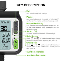 Load image into Gallery viewer, KKmoon Electronic Regulator Automatic Irrigation Timer with LCD Screen Waterproof Sprinkler Controller
