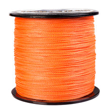 Load image into Gallery viewer, Hercules Pesca 4 Strands PE Braided Fishing Line Orange 100M 300M 500M 1000M 1500M 2000M Vissen Cord Wire
